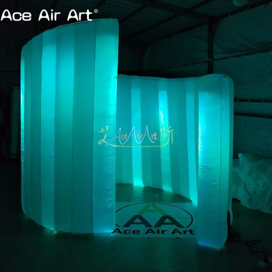 売却 結婚式のイベントやパーティーのためのスパイラルLEDウォールブースの背景,卸売