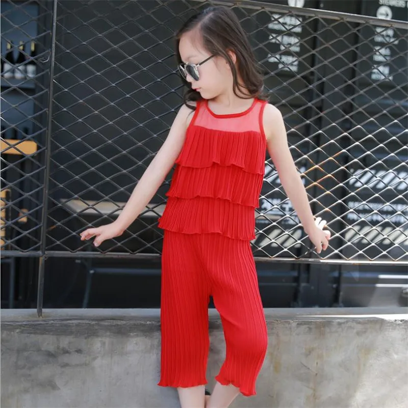 Летние комплекты из двух предметов для девочек детской одежды 4 5 6 8 9 10 12 лет