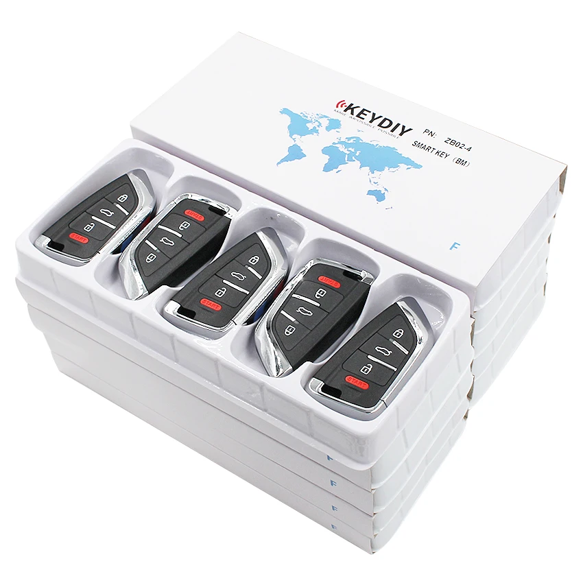 5 шт. X KEYDIY универсальный смарт-ключ ZB02-4 для KD-X2 KD900 мини KD Автомобильный ключ дистанционного замена подходит более 2000 моделей