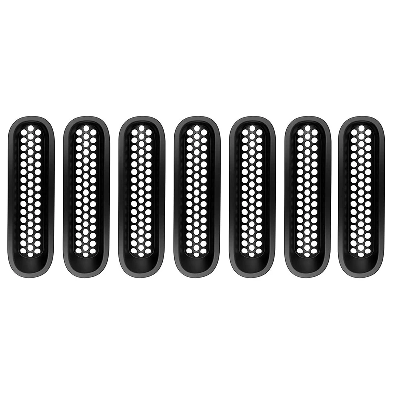 Сетчатые вставки для переднего гриля Зажимная защита дефлектора Jeep Wrangler JK и Unlimited