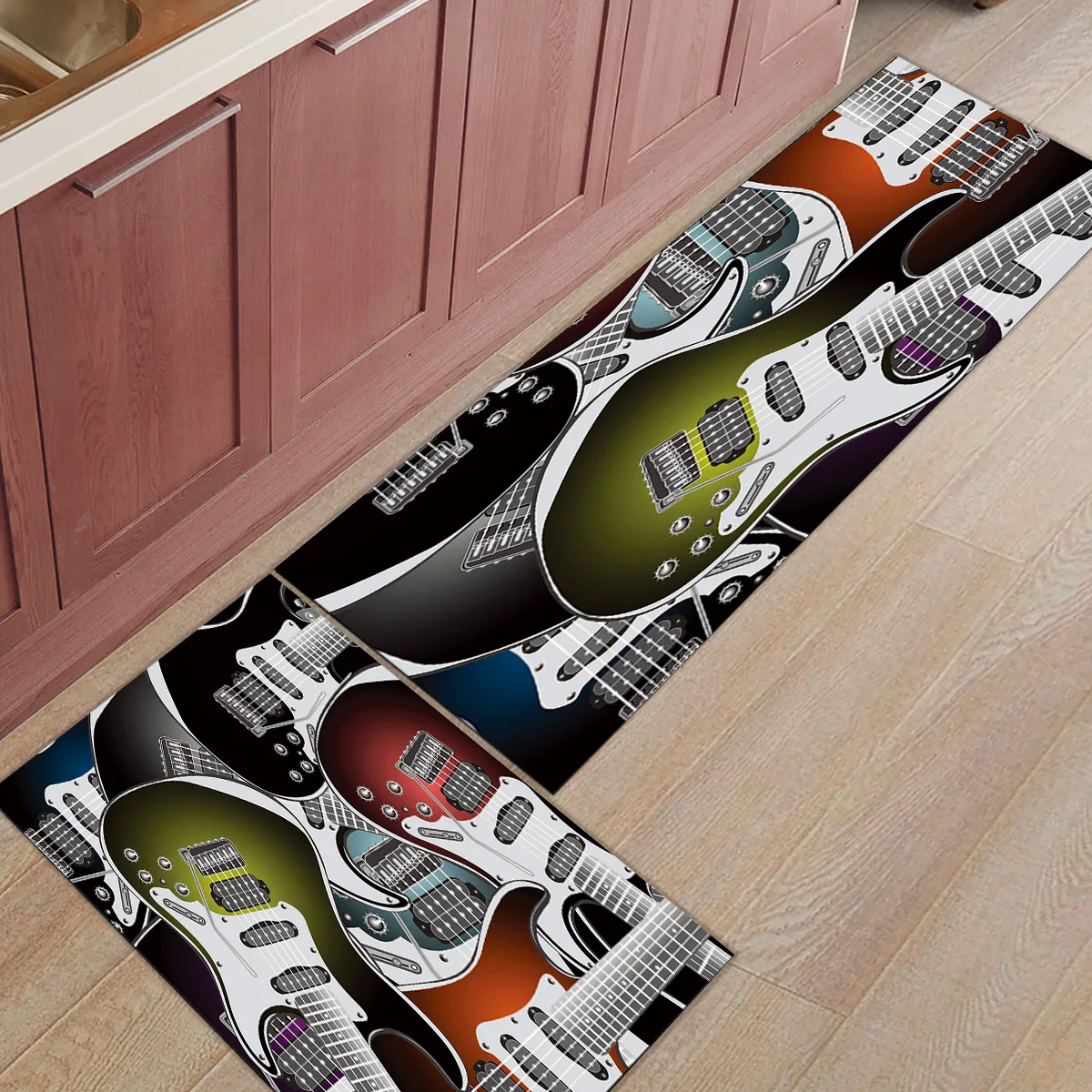 2 шт./компл. Кухня коврик Электрогитары Ковер Дверной Коврик для входной двери не