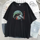 Унесенные призраками Япония футболка с принтом аниме женские свободные футболки с круглым вырезом Мультфильмы модная одежда уличные мягкие женские футболки