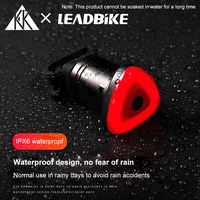 kr bicycle taillights intelligent brake induction usb warning light waterproof super bright light mountain bike lights