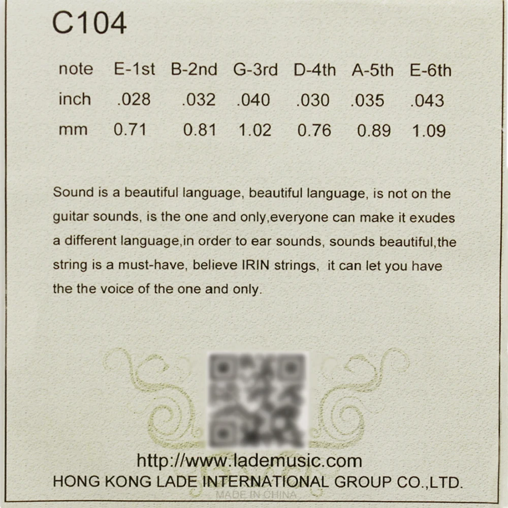 6 шт. Струны для классической гитары белые нейлоновые струны музыкальные Сменные