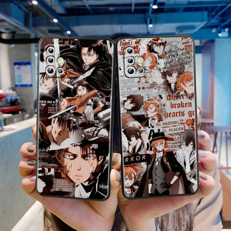 

Attack on Titan For Samsung Galaxy A41 A31 A21S A21 A11 A03 A01 Core A91 A81 A71 A51 5G UW Black TPU Phone Case Capa