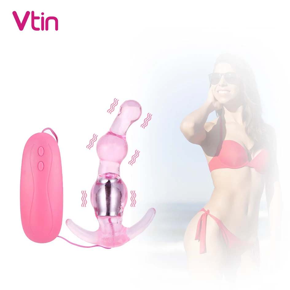 10-скоростной Анальный вибратор Анальная пробка Стимулятор клитора женская