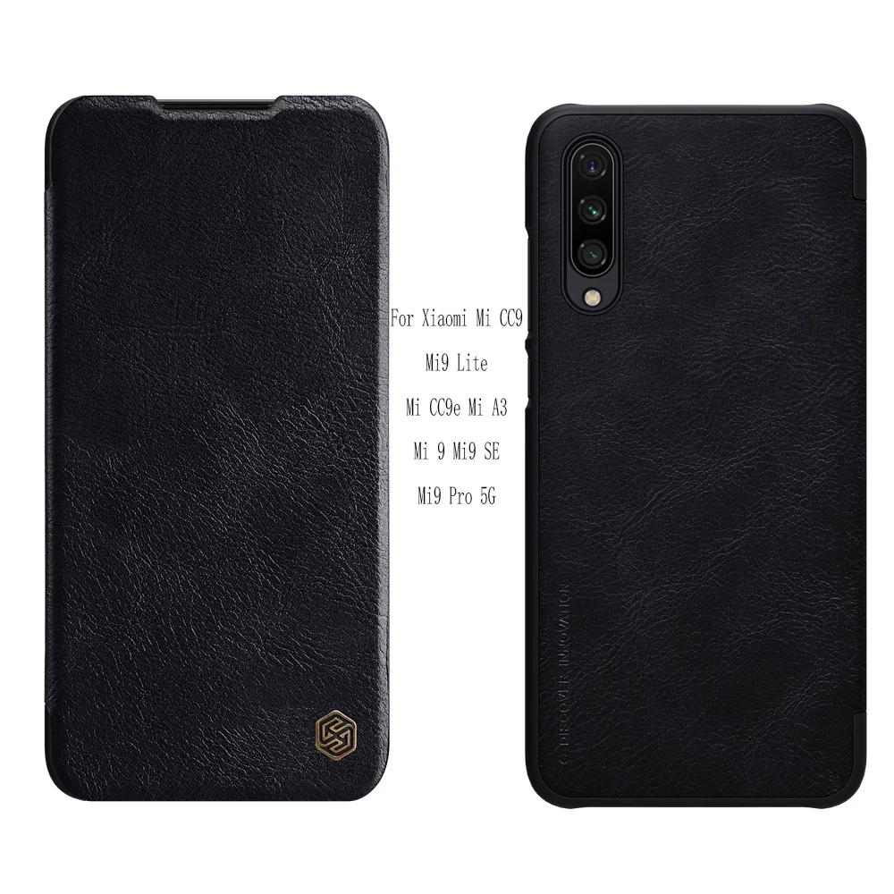 Для xiaomi mi 9 Pro 5G чехол NILLKIN Qin smart wake up Флип кожаный чехол для xiaomi mi cc9/cc9E/mi 9 lite/mi A3/Poco F1 чехол-кошелек