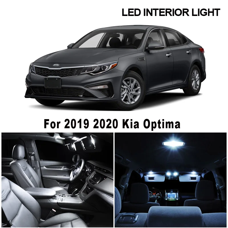 

Автомобильные светодиодные лампы Canbus для чтения без ошибок, 12 шт., для салона Kia Optima 2019 2020