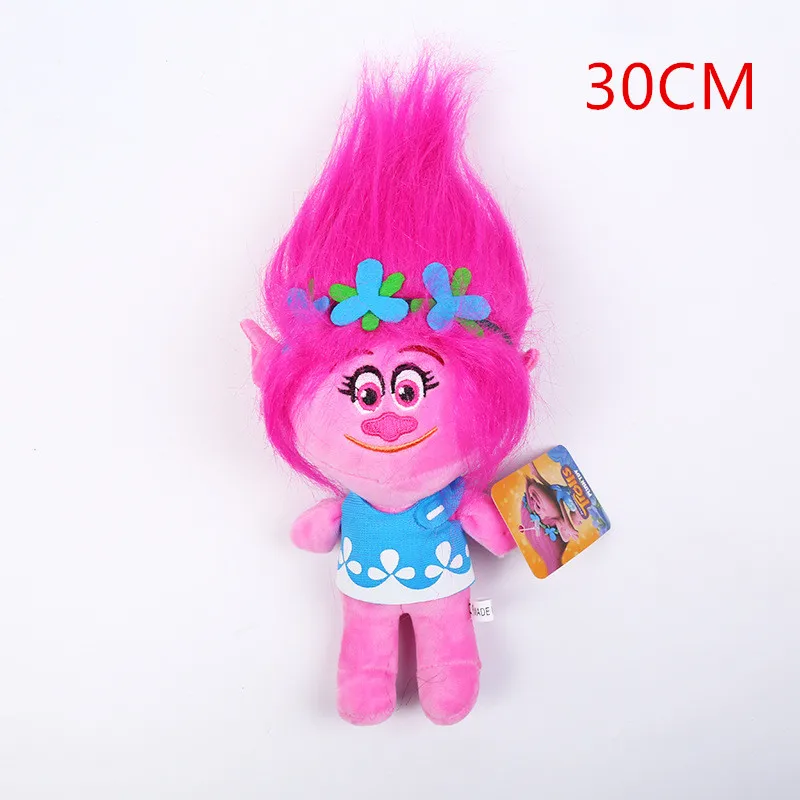 30cm red 20-30 см стиль Маковый филиал тролли игрушка кукла мечта фильм Menina Мягкая игрушка плюшевые тролли кукла детские игрушки подарок - Цвет: 30cm red