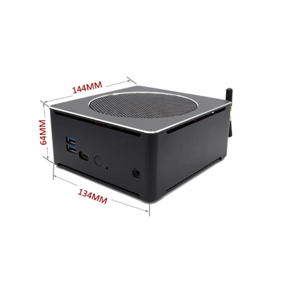 HUNSN Топ игровой компьютер Intel i9 8950HK i7 8750H i5 8300H Windows 10 Pro 2 * DDR4 6 ядерный 12 нитей Nuc мини