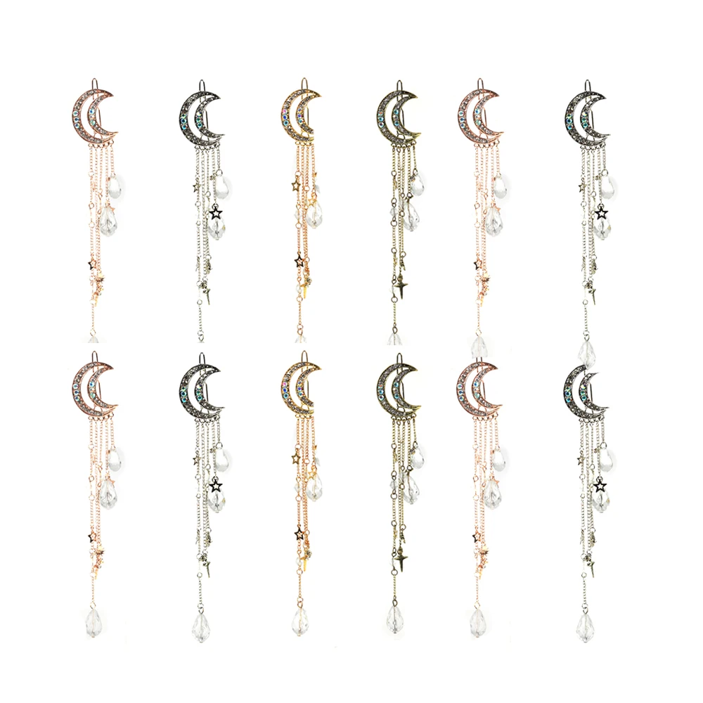 2019 популярная модная элегантная женская заколка для волос с полумесяцем и