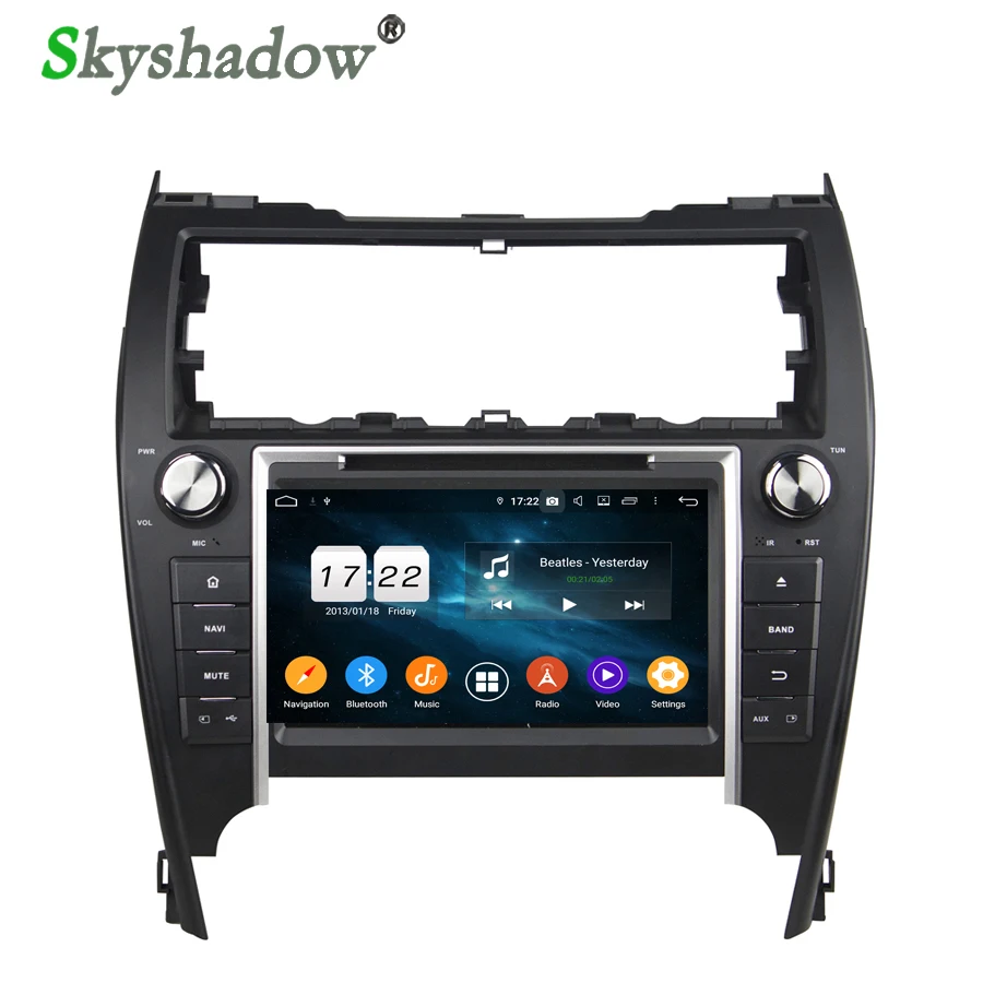 DSP Android 10 4 Гб + 32 ГБ PX5 автомобильный Радио dvd плеер Wifi Bluetooth 2 RDS GPS карта для Toyota CAMRY 2012