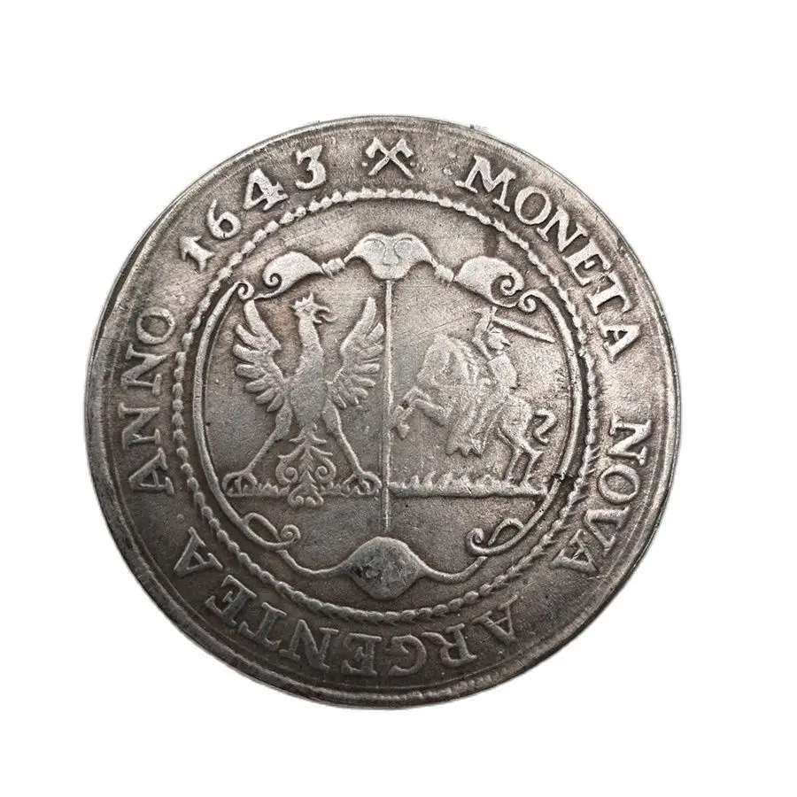 Moneta Nova Argentea Anno Coin Collection Souvenirs Home Decoration Crafts Ornaments Gifts 1643 Lithuanian Commemorative Coin