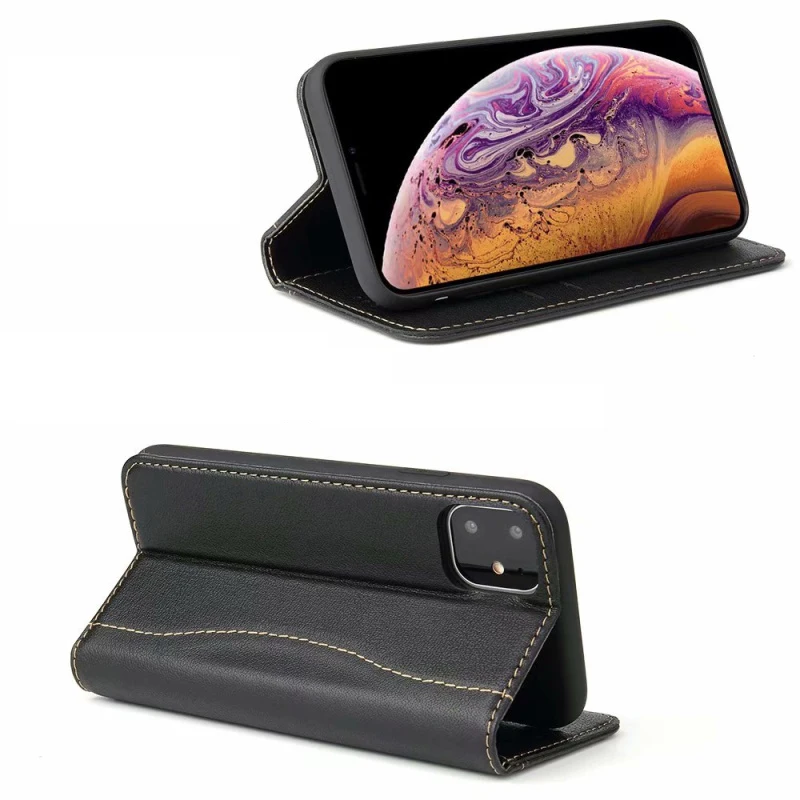 deluxe top layer cowhide wallet support for iphone xr xs max dual card slot for a wallet for iphone11pro max phone case fhx lb free global shipping