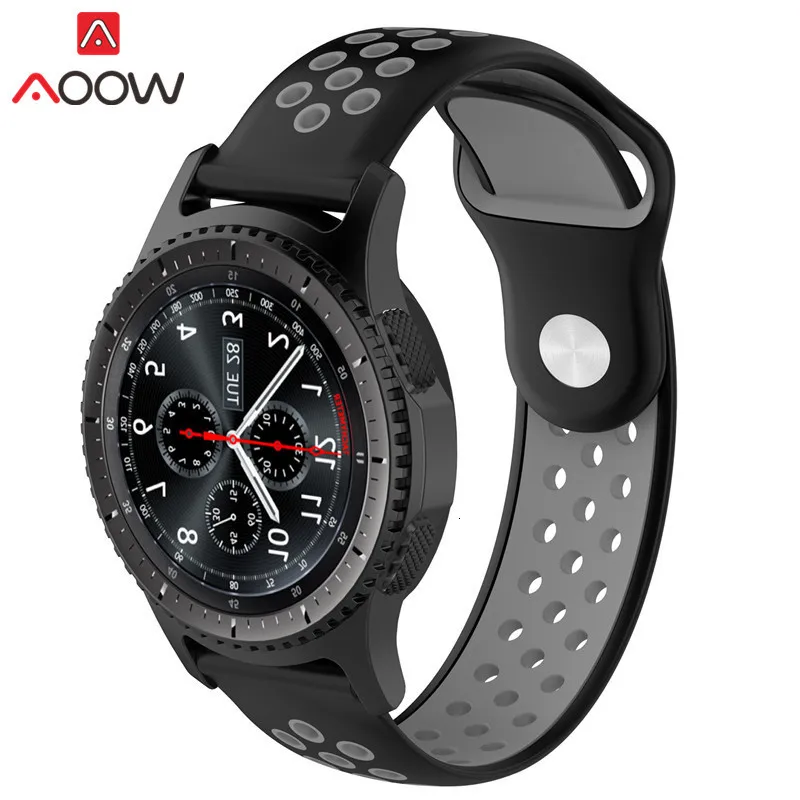 20 мм 22 мм силиконовый ремешок для часов для samsung gear S2 S3 Huami Amazfit Sport резиновая Замена браслета ремешок для часов быстросъемный