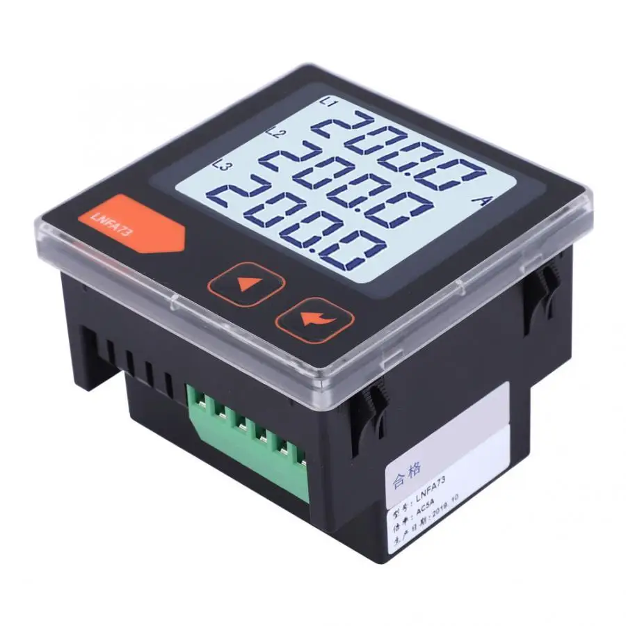 LNFA73 Intelligent LCD Display Digital Three-Phase Current Meter AC Ammeter | Инструменты