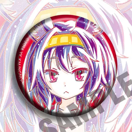 

14pcs/1lot Anime No Game No Life Sora Shiro Figure 4814 Badges Round Brooch Pin Gifts Kids Toy