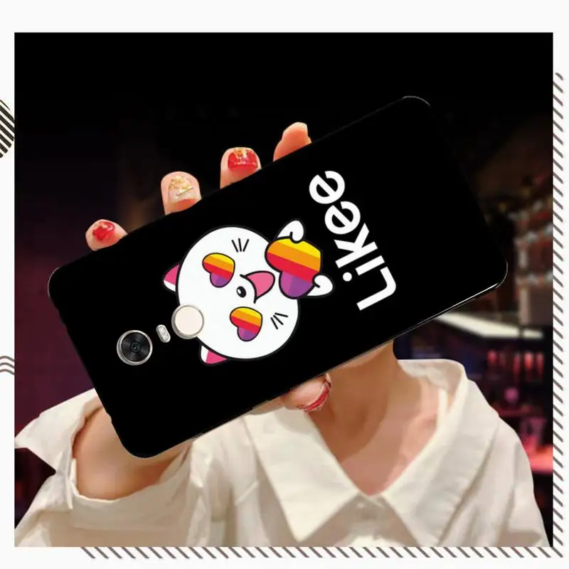 FHNBLJ Likee забавный кот медведь любовь сердце клиент высокое качество чехол для