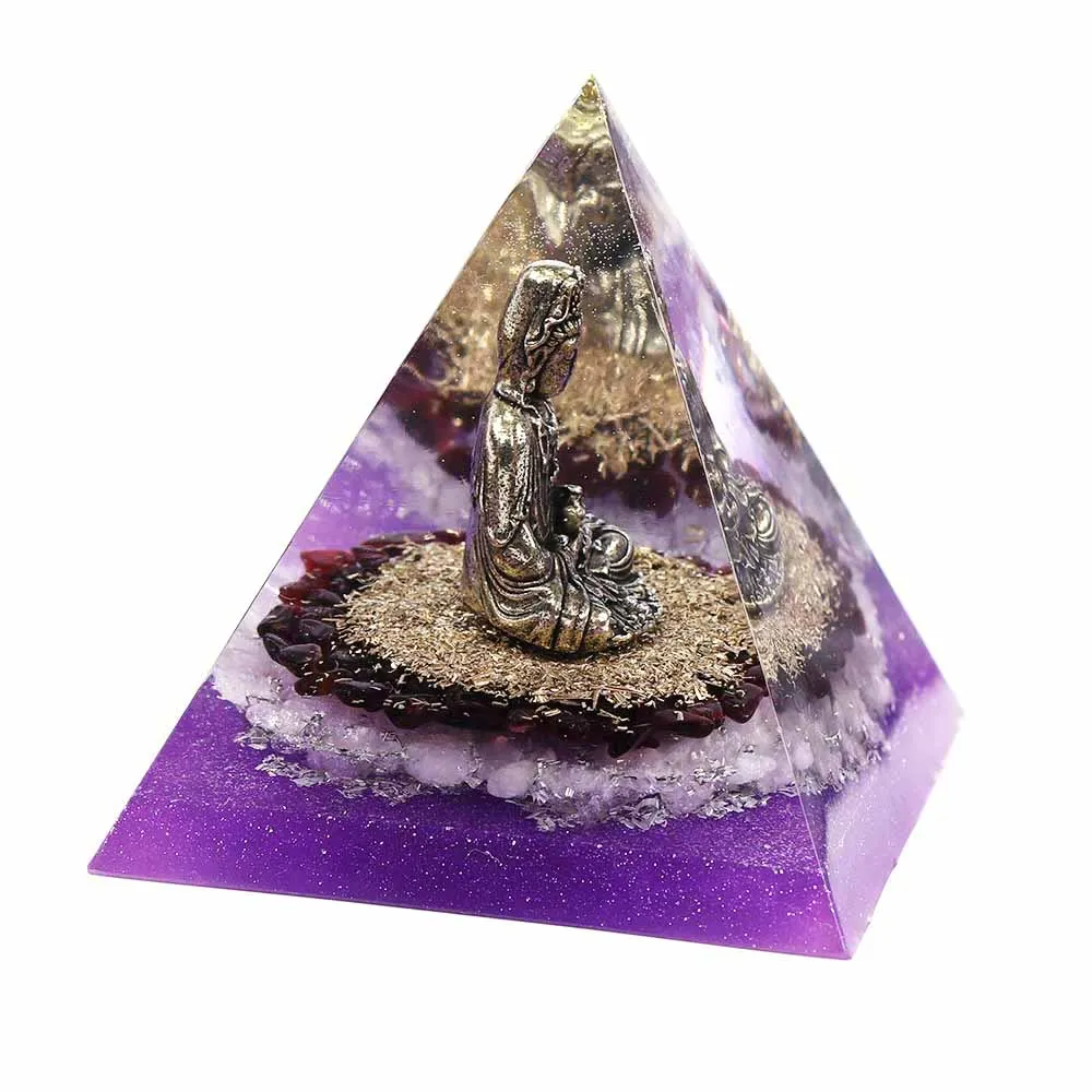 

Orgone Pyramid Crystal Quartz Orgone Sacred Healing Reiki Chakra Stone Energy Balance Spiritual