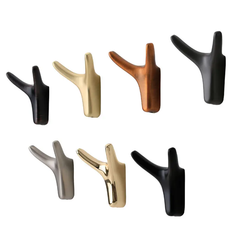 

Modern metal coat hook Nordic horn clothes bathroom wardrobe door wall hanging wall hanging wall mounting hook