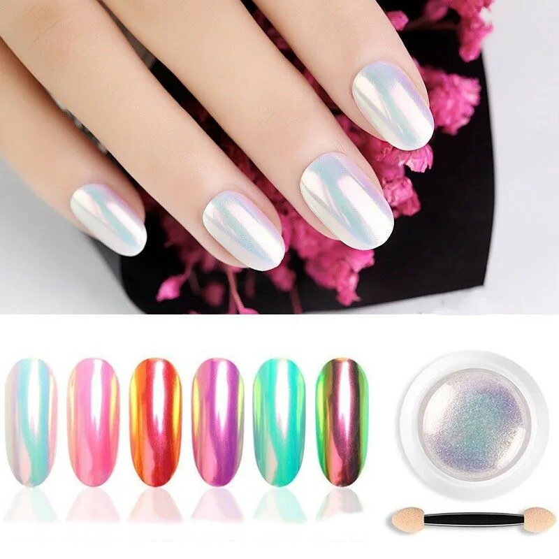 Хромированный перламутровый корпус для ногтей Блестящий пигмент порошок