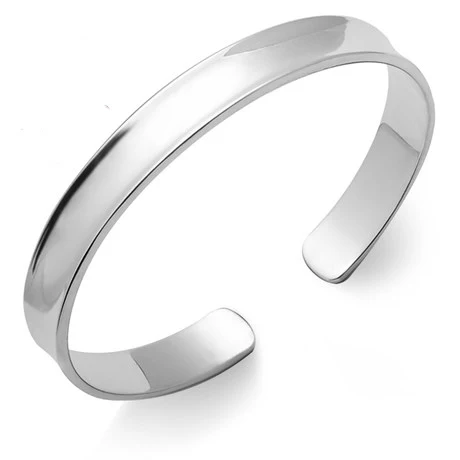 

Glossy Pure Silver Bracelet 999 Sterling Silver Bracelet Imperial Concubine Bracelet Smooth Opening Sterling Silver Bracelet