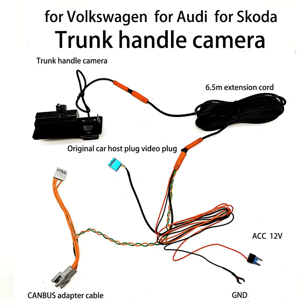Для Audi для Volkswagen Skoda оригинальный автомобильный экран камера слежения
