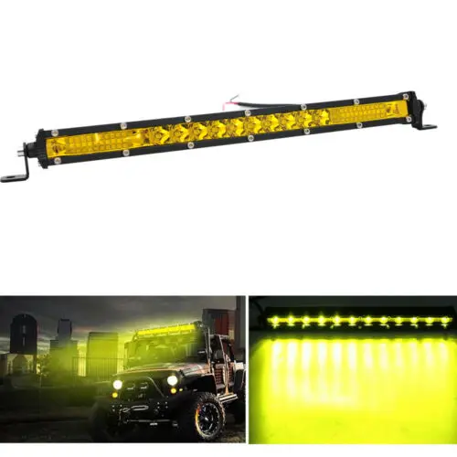 

Dustproof 26LED Light Bar Rustproof. Waterproof 10-Inch Ultra-Slim Yellow