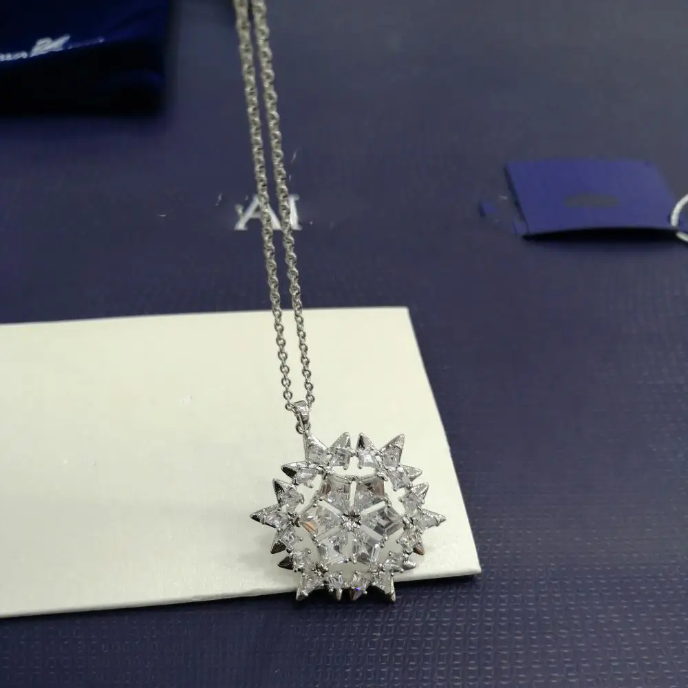 Высококачественный кулон в виде снежинки SWA Волшебная Снежинка мечты элегантное