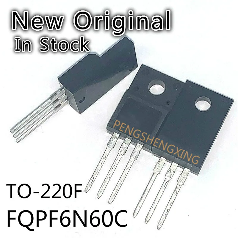 

10 шт./лот FQPF6N60C TO-220F FQPF6N60 TO220F 6N60C 6N60 TO-220F новые оригинальные Точечные продажи
