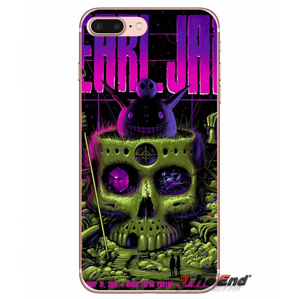 Transparent Soft Shell Covers Pearl Jam PJ For Samsung Galaxy J1 J2 J3 J5 J7 A3 A5 A7 2015 2016 2017 J330 J530 J730 | Мобильные