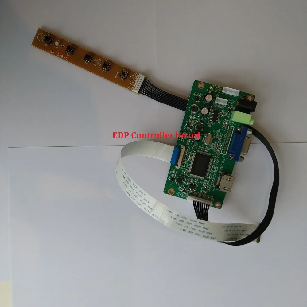 

Для LTN156HL01-801 плата контроллера 1920 × 1080 ЖК-драйвер 30Pin монитор EDP светодиодный HDMI DIY комплект VGA экран 15,6 "дисплей