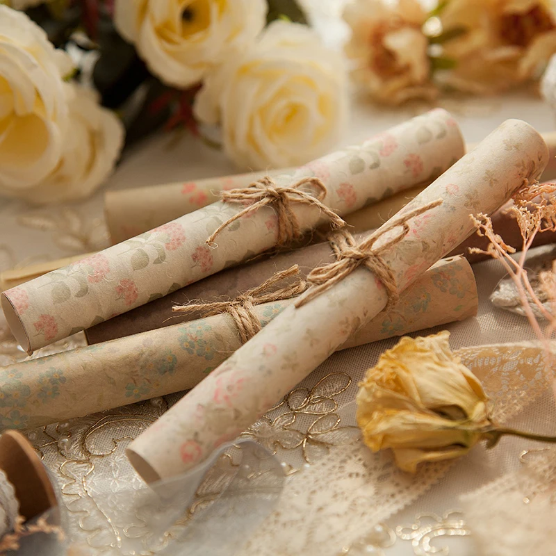 8 шт./компл. Цветочные растения тканевая бумага дневник нежелательной бумаги