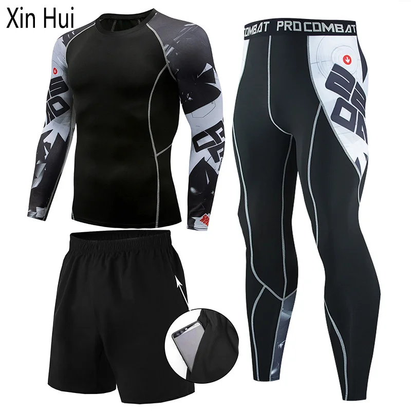 

Новинка, мужские костюмы, трико для спортзала, тренировочные костюмы, тренировочные спортивные костюмы для бега, мужская спортивная одежда