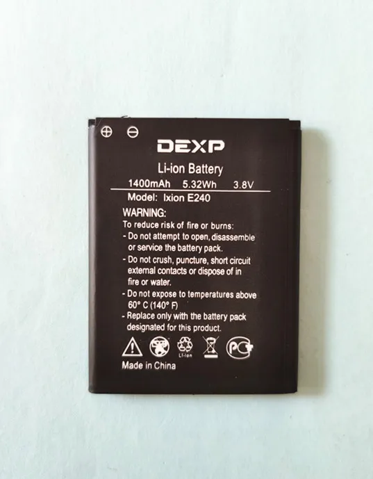 Новый 100% Высокое качество Ixion E240 E 240 Батарея для Dexp мобильный телефон 3 8 в 1400