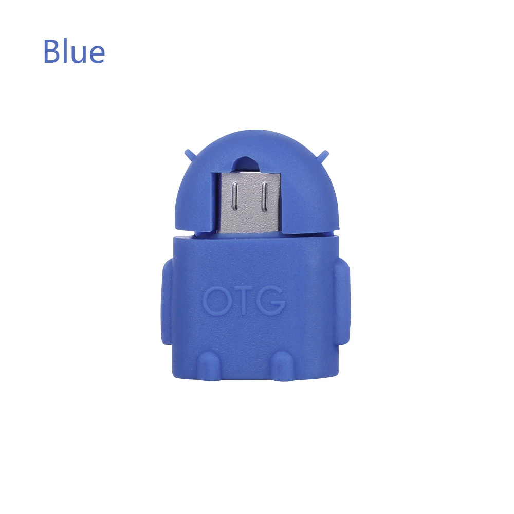 Микро USB к USB 2,0 Мини робот OTG адаптер конвертер для Android телефон Мышка для планшета USB флэш-накопители Аксессуары для мобильных телефонов