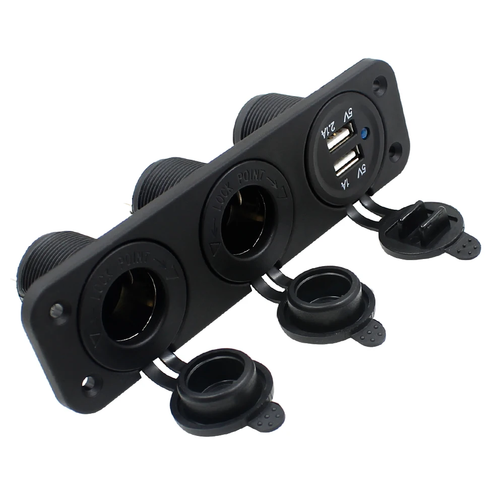 Адаптер питания зарядное устройство Автомобильная панель гнездо сплиттер