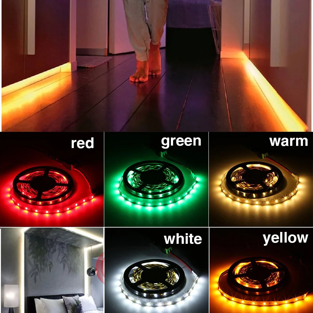 USB-датчик движения ручной Мах ВКЛ./ВЫКЛ. 5 в постоянного тока Светодиодная лента 2835