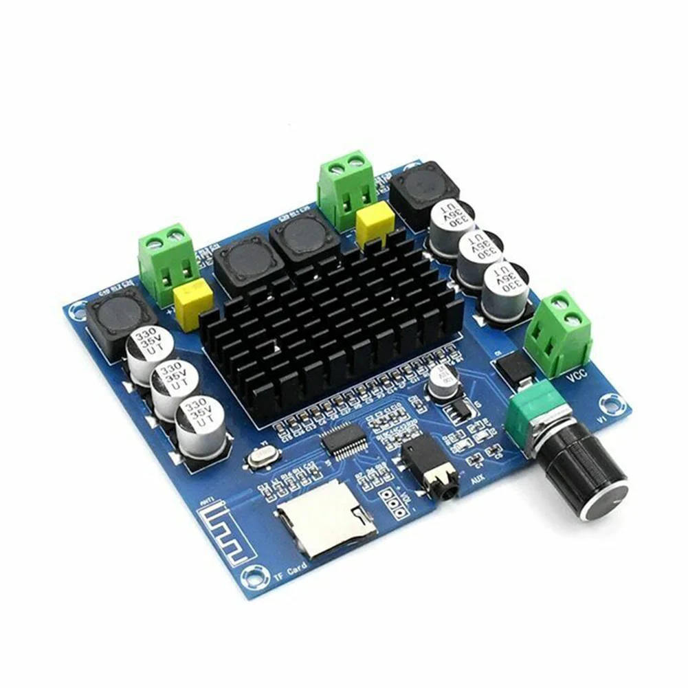 Bluetooth 5 0 TDA7498 цифровой усилитель плата 2x100 Вт стерео аудио модуль TF AUX
