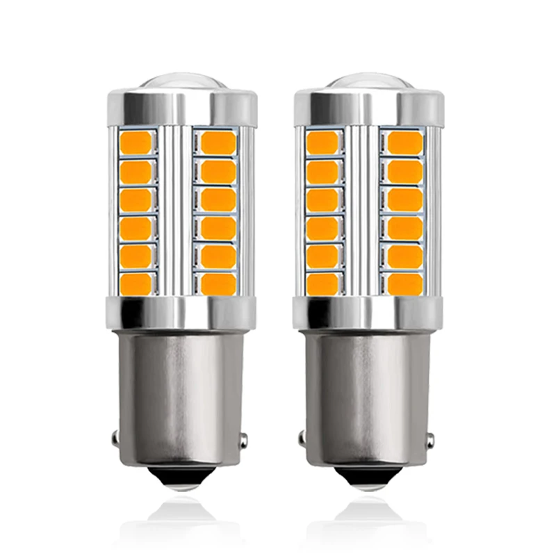2x P21W Ba15s 1156 Автомобильный светодиодный сигнальный светильник Bay15d 1157 12V