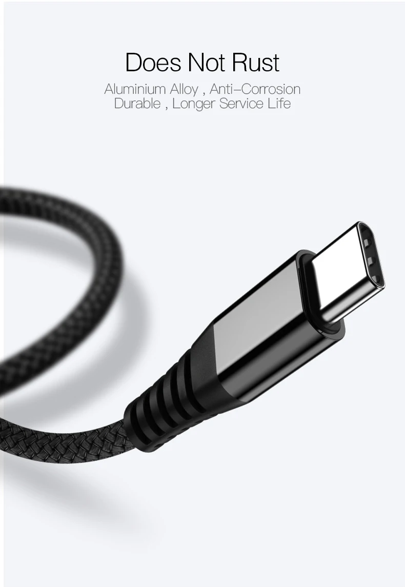 Кабель usb type-C, 0,3 м, 1,2 м, 3 А, быстрая зарядка для samsung S10, S9, huawei, быстрая зарядка, type-C, зарядка для мобильного телефона Xiaomi 9, USB C