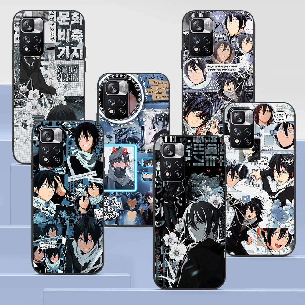 

Yato Noragami Anime Case for Xiaomi Redmi Note 9S 9 8 10 11 Pro 9C 9A 7 8T 7A 8A 6A 6 10S Black Soft Silicone Phone Cover Coque