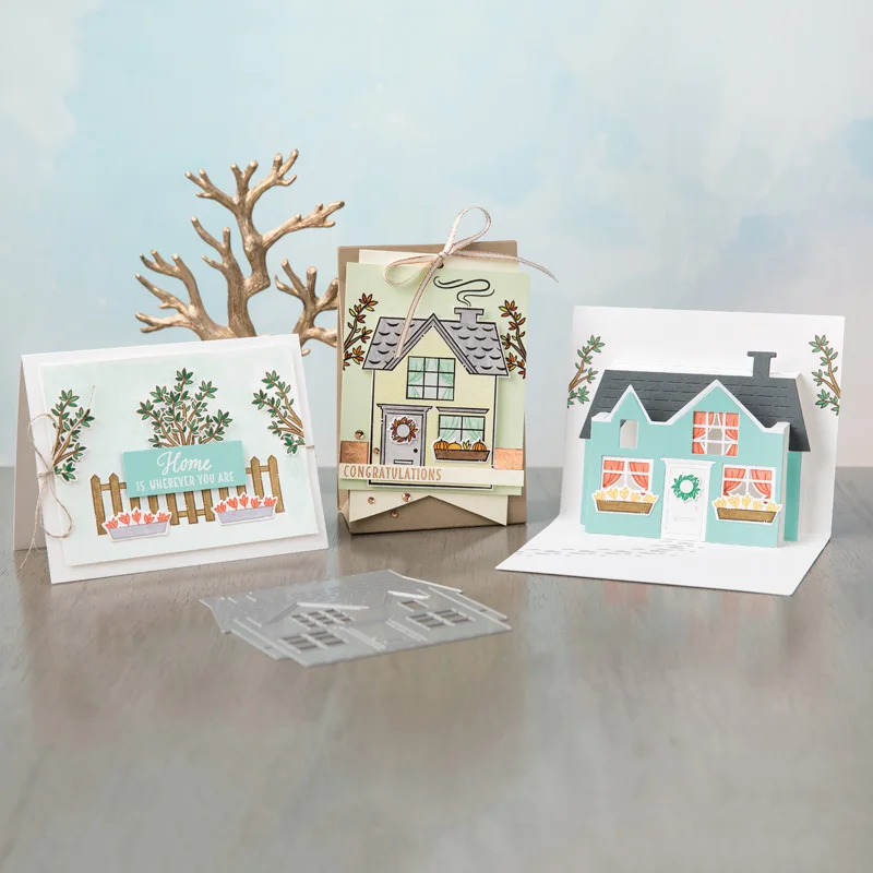 Домашний дом металлические штампы и трафареты для DIY Скрапбукинг изготовление