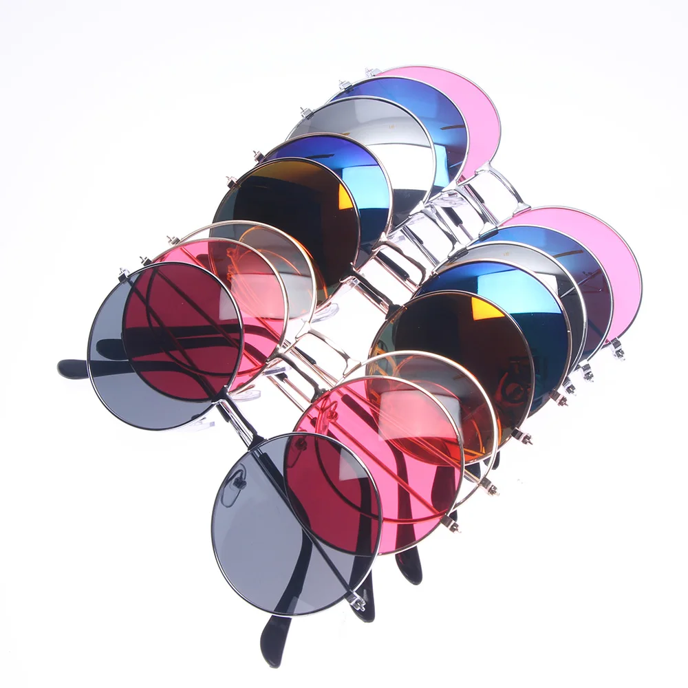 

Retro Small Oval Sunglasses Women Valentine's Day Gift Vintage Brand Shades Black Red Metal Color Sun Glasses For Female Fashion