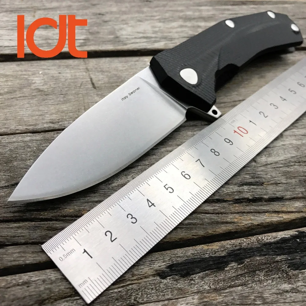 Black Handle LDT KUR, складные ножи, клипса, лезвие Sleipner G10, ручка, нож, шариковый подшипник, тактический, для кемпинга, выживания, охоты, карманный нож, инструмент для повседневного использования - Цвет: Black Handle