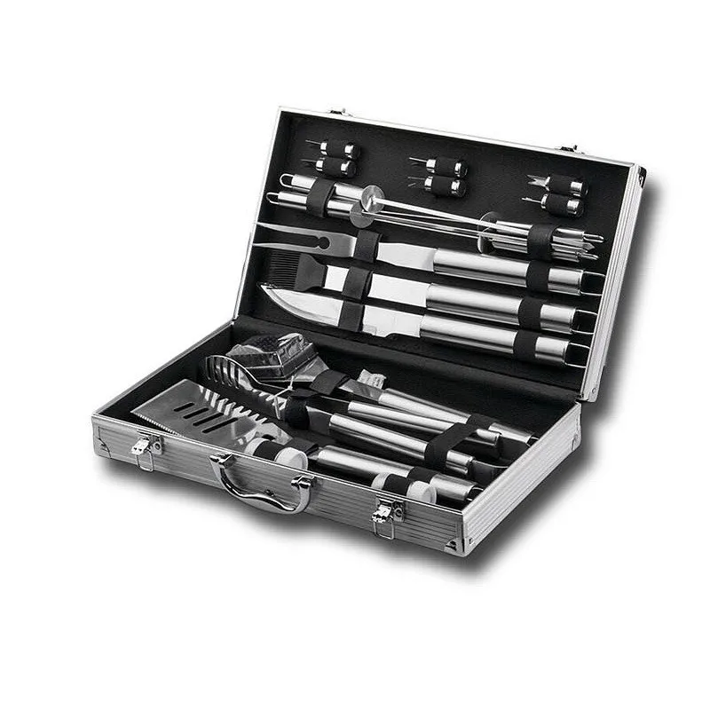 Набор многофункциональных инструментов из нержавеющей стали для барбекю