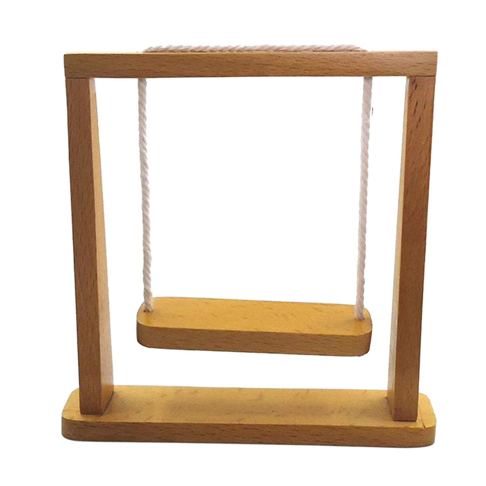 

Miniature Wooden Rocking Swing Chair Furniture Model for 1/12 1/6