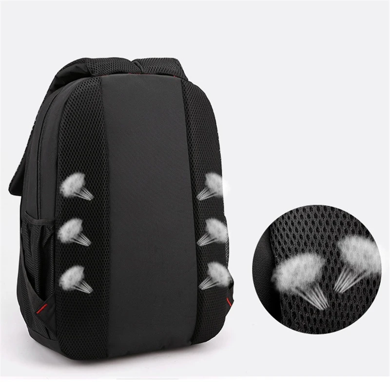 Unisex Black Backpack Fitness Hiking Camping Rucksack Students Schoolbags Business Tour Pack Breathable Bicycle Sport Men's Bags