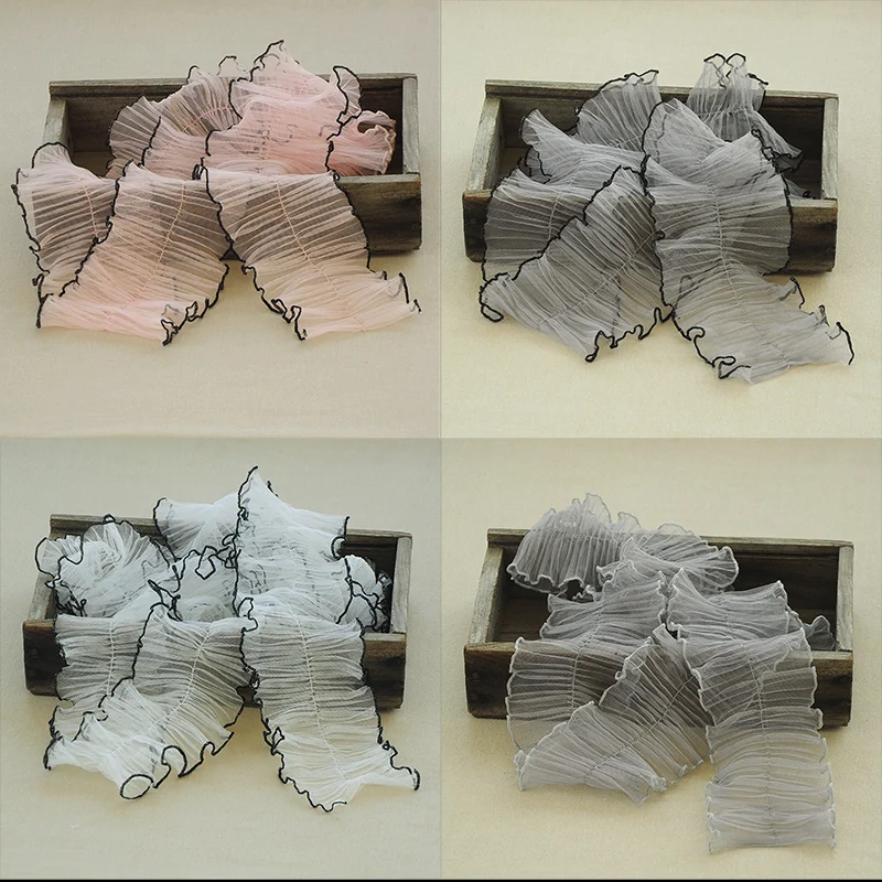 Кружевная оборка с оборками декоративный материал для платьев и одежды сделай