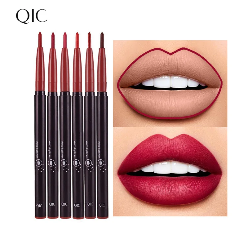 QIC автоматические стойкие пигменты для губ карандаши водостойкие сексуальные
